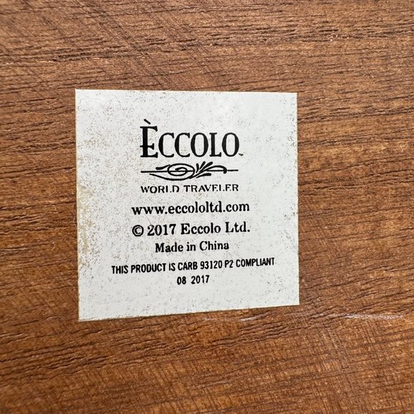 New Eccolo Wooden Recipe Box with 50 Lined Cards, 6 Dividers 7” X 4.5” X 5.5” - Picture 12 of 14